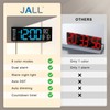 JALL 16" Large Digital Wall Mount Clock, Count Down Timer,