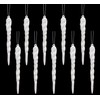 Christmas Concepts® 12cm Glitter Icicle Decorations Christmas Tree Trims (WHITE,