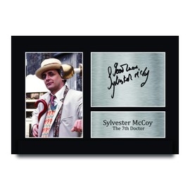HWC Trading Sylvester McCoy Dr Who Seventh Doctor Gifts A4 Printed Autograph