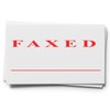 Quality, Large Self-Inking 'Faxed' Stamp with Red Ink - Ideal