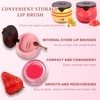 5 PCS Honey Pot Bee Lip Balm (honey,Strawberry, Watermelon, Apple,Cherry),