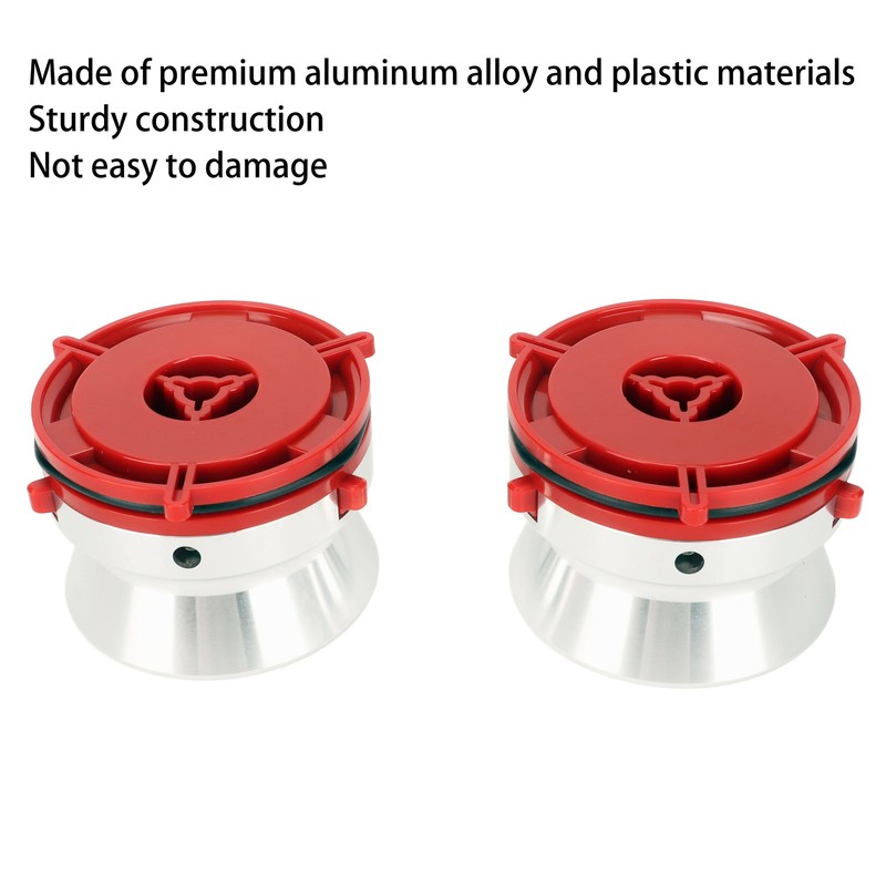 1 Pair NAB Hub Adapters Professional Polished Aluminum Reel to