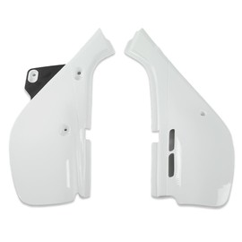 G-PLUS Left & Right Side Panels Set Fairing Cover Compatible with Honda XR650L (Shasta White) 1993-1999/Fit Honda XR650L (Ross White) 2000-2021 83620-MY6-920ZB, 83520-MY6-920ZB