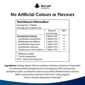 New Leaf Products Probiotic Multi Strain Tablets
