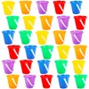 30 Packs 5 Inch Sand Buckets Bulk Colorful Durable Plastic