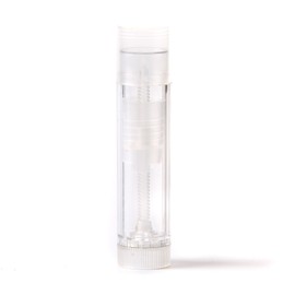 5ml Lip Balm Lipstick Twister with Push On Cap Natural Clear x 50
