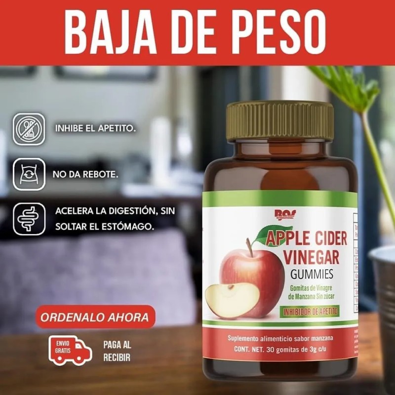 Baja De Peso Gomitas De Vinagre Se Manzana