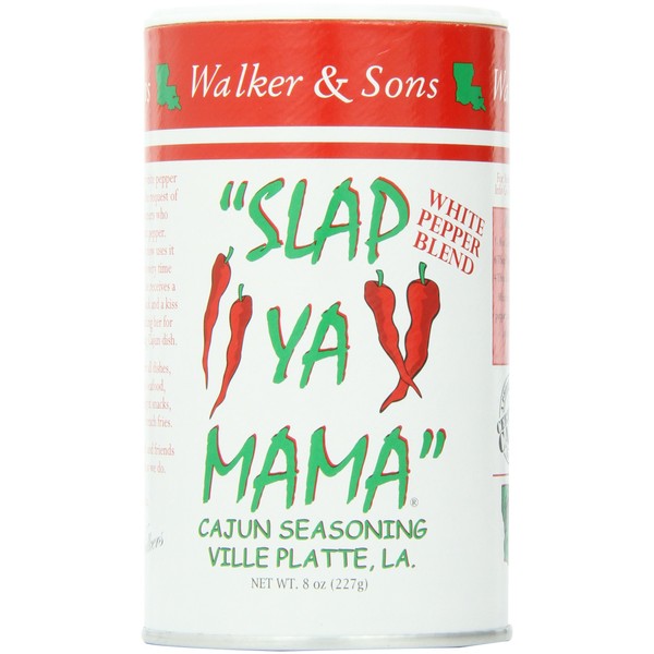 SLAP YA MAMA Cajun Seasoning, Hot, 8-Ounce (Pack of 4)
