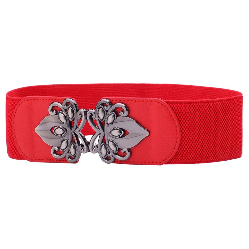 Syuer Womens Vintage Wide Elastic Stretch Waist Belt Retro Cinch