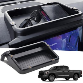 KATORN Dashboard Behind Screen Storage Box for Toyota Tacoma 2024 2025 (Only for 8 inch Screen), Interior Accessories Center Console Organizer Tray for 24 25 Tacoma SR SR5 TRD PreRunner Sport Off-Road