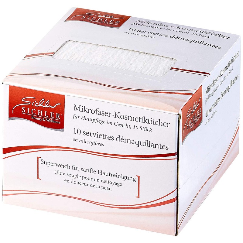 Sichler Beauty Face Wipes: Environmentally Friendly Microfibre Cosmetic Wipes for