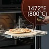 LAMPIZZERIA 14" Round Cordierite Pizza Stone for Baking, Camping &