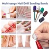 Nail Sanding Bands for Nail Drill, Bestgle 250Pcs Coarse Fine