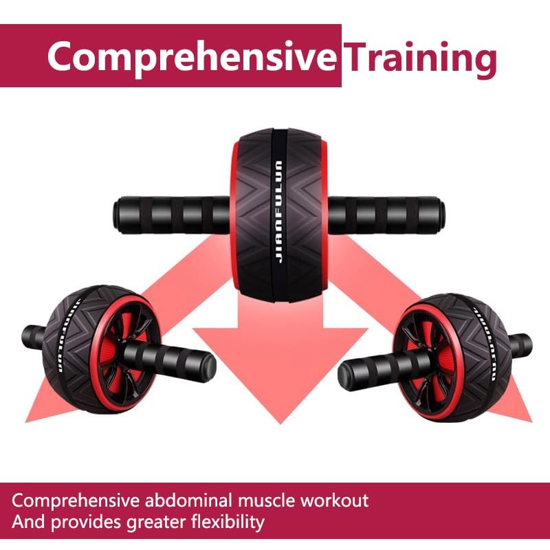 Ab Roller Wheel, Quiet Non-slip Core Abdominal Roller Wheel, Ab