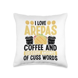Arepa Making Arepa Flour Arepas Grill Colombian Snacks Throw Pillow