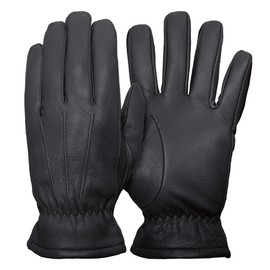 Pratt and Hart Sleigh Men's Insulated Deerskin Gloves Black XL