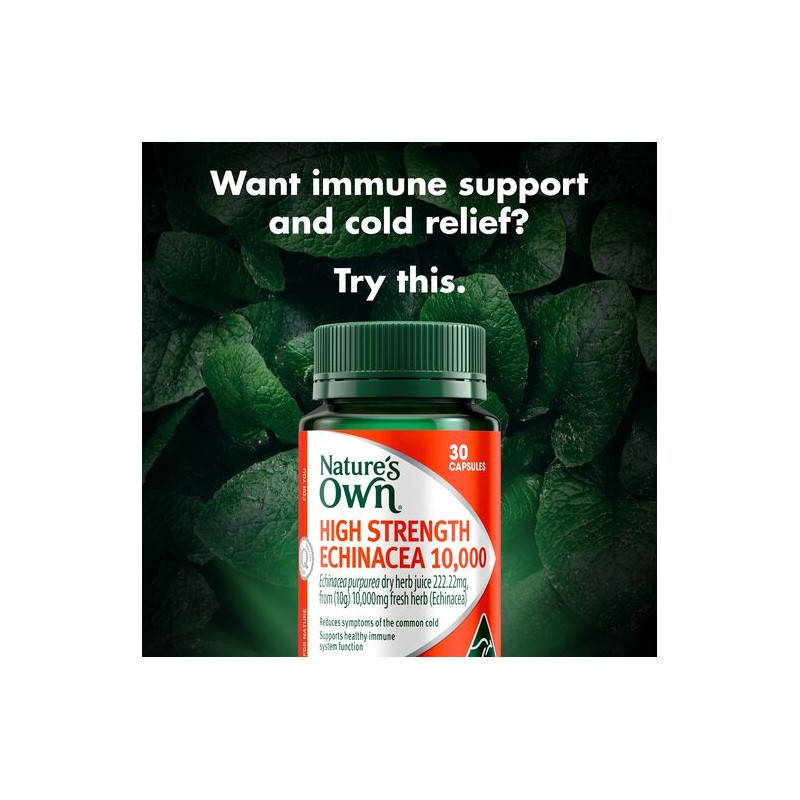 Nature's Own High Strength Echinacea 10,000Mg 30 Capsules
