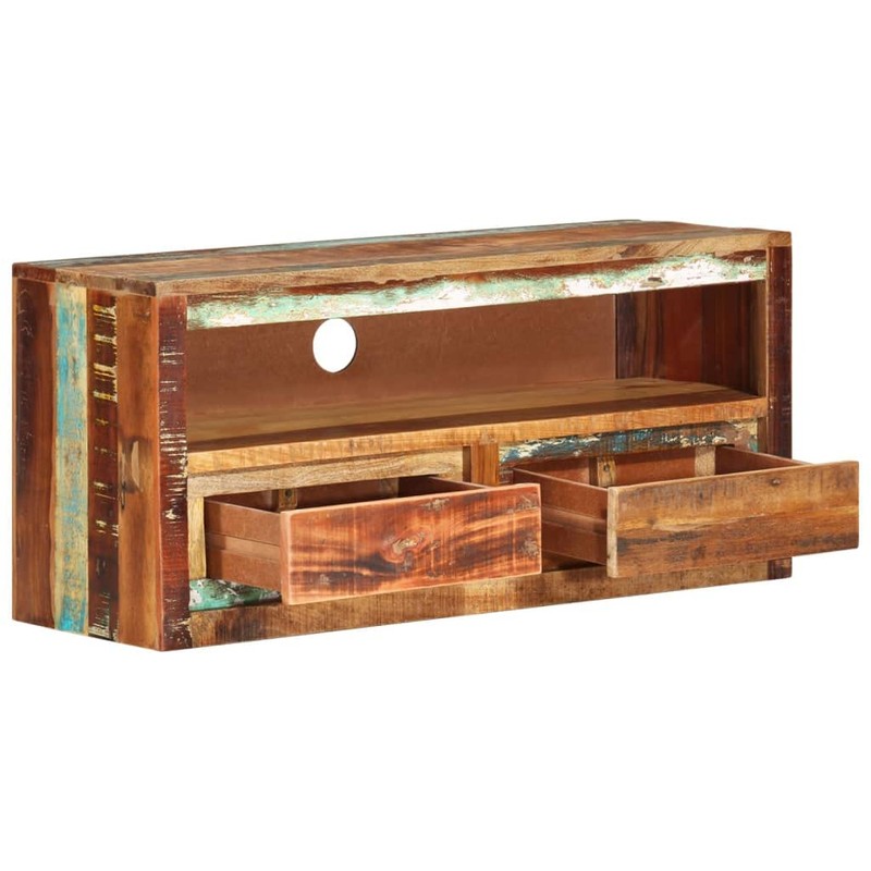 vidaXL Solid Reclaimed Wood TV Stand - Versatile Entertainment Unit