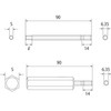 TOP EHB-80 Hex Bit for Electric Drills, 0.3 inches (8