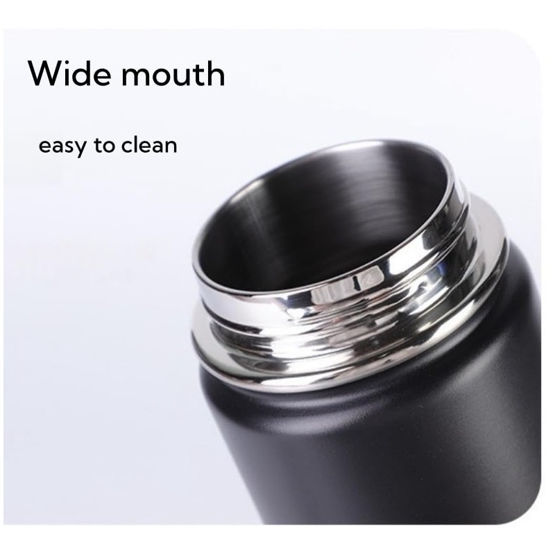 PCSCER Wide Mouth Insulated Sports Water Bottle,Double wall Stainless Steel