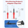Vibit 30 Pcs Back Probe Kit Automotive Banana Plug Alligator