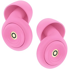 Avoxins Ear Plugs for Sleeping Reusable Earplugs for Concerts Noise Cancelling 45dB Soft Noise Reduction Earbuds for Travel, Focus, Work Silicone Hearing Protection with 9 Ear Tips & Case (Pink)