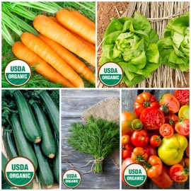 Rohrer's USDA Certified Organic Amish Country Garden Seed Collection, 5,000+ See