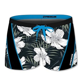 FREEGUN Boys' swimming trunks, Mobcus Flower 22