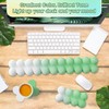 HlaitsWit Cloud Keyboard & Mouse Wrist Rest & Coaster Set,