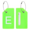 PATIKIL Initial Luggage Tags, 2 Pcs Silicone Suitcase Tag Identifier