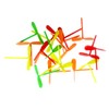 NOVELTY GIANT WWW.NOVELTYGIANT.COM Miniature Multicolored Plastic Helicopter Twirling Toy Approx