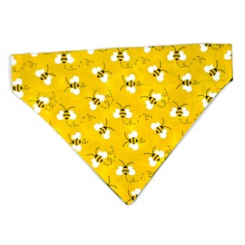 Honey Bee's Over the Collar Dog Bandana That Slips onto Their Existing Collar Size Extra Small