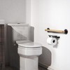 AquaChase Natural Bamboo Grab Bar for Bathroom & Toilet, ADA