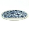 Ichiryu Kiln Flower Pattern "Japanese Crest" IM Half Moon Plate