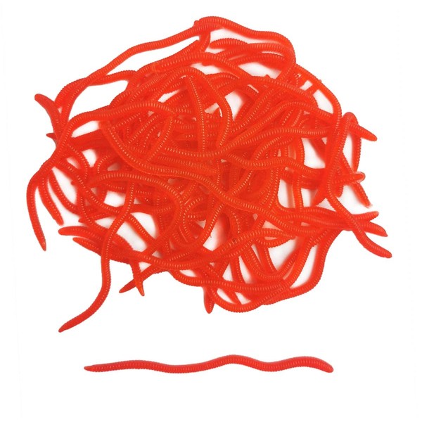 Fishing Soft Lure Earthworm Bait Lifelike Fake Earthworm Grub Worm