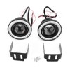 Pair 3.5in LED Fog Lights Angel Eyes with COB Universal