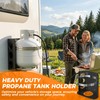 HEIWUKONG 20LB Propane Tank Mounting Bracket Heavy Duty, Propane Tank