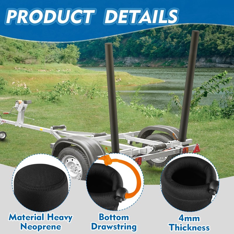 PUMHUBO 36 Inch Boat Trailer Guide Pole Covers - Neoprene