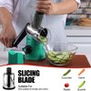 Geedel Rotary Cheese Grater with 3 Interchangeable Blades, Kitchen Mandoline