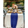 Tomeurperf 24 Packs Cheesecloth Table Runner Royal Blue,10Ft Gauze Boho