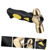 TEHAUX Handle Brass Stamping Hammer Jewelry Making Tool with Round