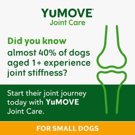 YuMOVE ONE-A-DAY Chews For Small Dogs | Joint Supplement for Stiff Dogs with Glucosamine, Chondroitin, Green Lipped Mussel | 30 Chews - 1 Month supply