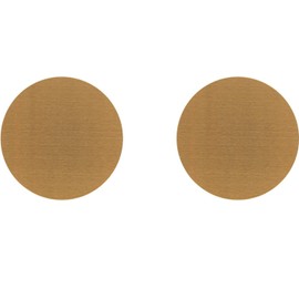 2Pcs Round Stainless Steel Cup Mats, 10cm Gold Stainless Steel Coasters, Heat Resistant Coasters for Tabletop Protection
