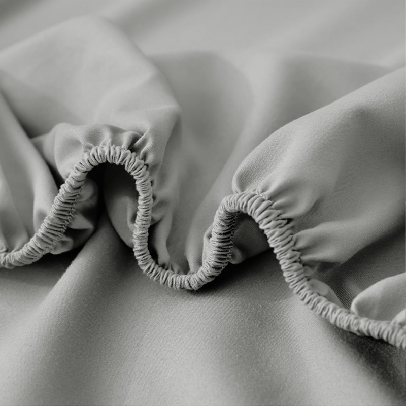 NAFAY LIVING Fitted sheet-Plain Dyed Ultra Soft Microfiber Bedding Sheet