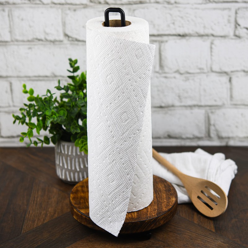 Tribello Modern Farmhouse Paper Towel Holders for Kitchen, Vintage Wire