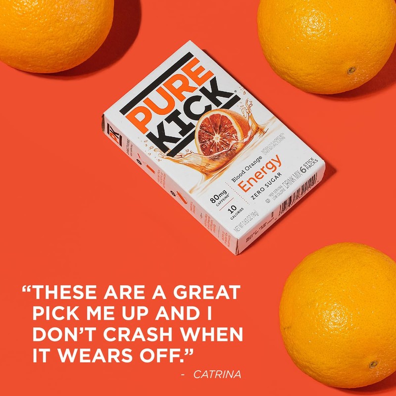 Pure Kick Energy Drink Mix Blood Orange - 3 Boxes