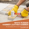 Bezavea Rubber Mallet 12oz, Mallet Hammer with fibreglass Handle, Soft