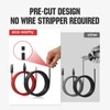 ECO-WORTHY 10FT 10AWG Solar Extension Cable 30A/1000V DC, IP67 Waterproof