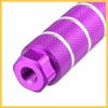BULLSPANN 4pcs Aluminum Alloy Rear Foot Pegs Footrest Universal Purple