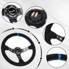 RASTP Universal Racing Steering Wheel Suede Deep Dish 13.58”/345mm 6